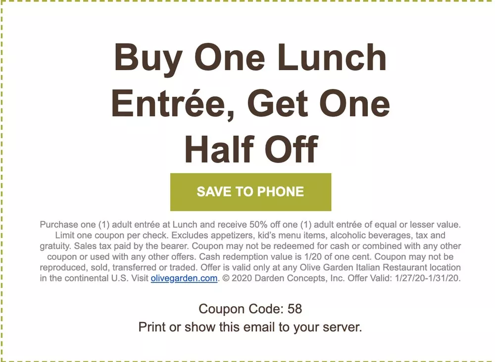 How To Maximize Savings With Olive Garden Online Coupon Codes